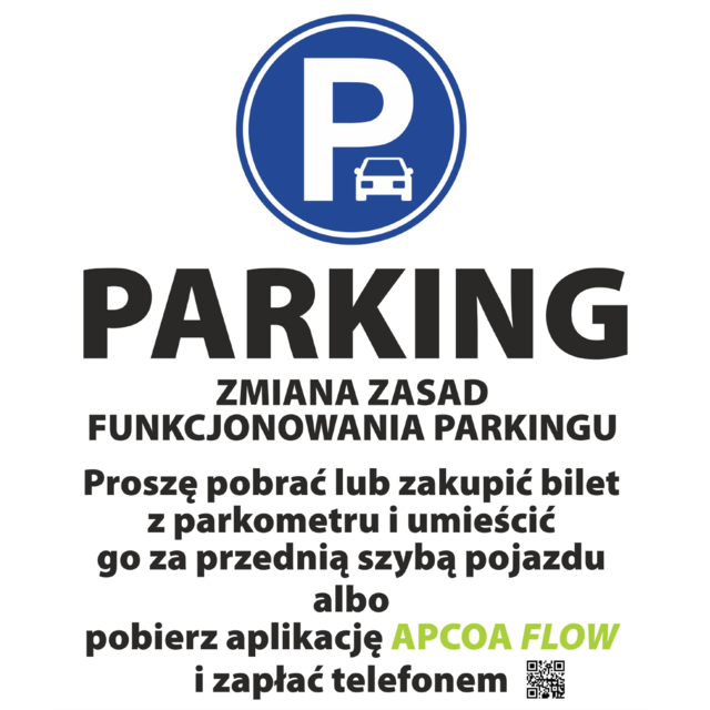 Płatny parking przy G.H. Zenit